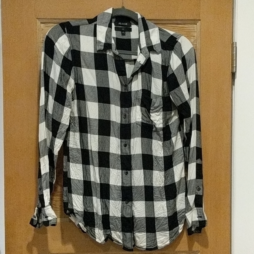 Madewell Buffalo Plaid Top